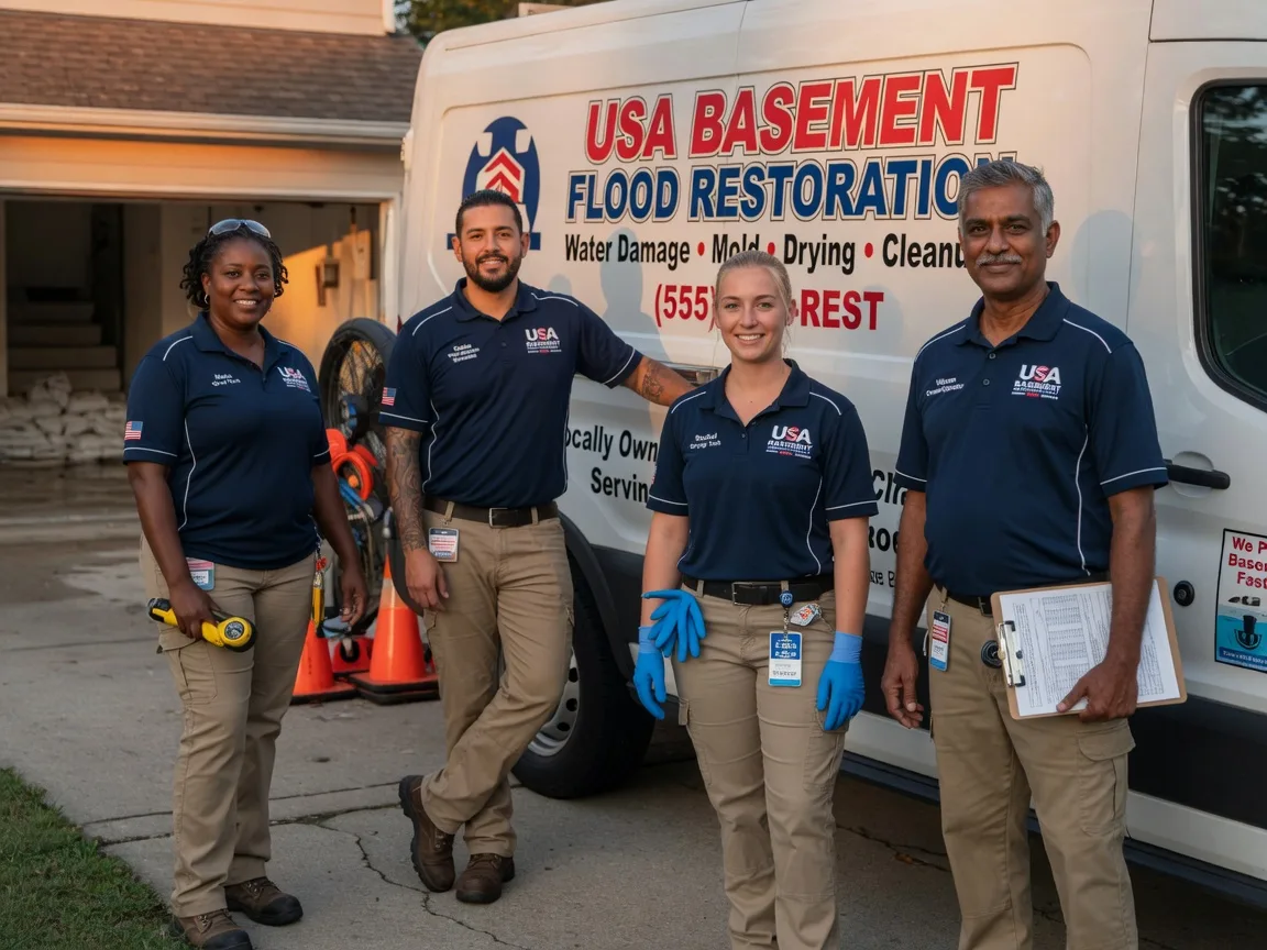 Basement Flood Cleanup company in New Canton, IL